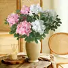 Flores de Gardenia Artificiales, Ramos de Flores Falsas Realistas de Alta Gama, Arreglos Florales para Sala de Estar, Decoraciones de Arte con Flores Secas, Exhibiciones Florales