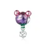Globo Aerostático Serie Gota de Aceite Accesorios para Joyería Corazón de Dibujos Animados Globo Aerostático Hecho a Mano con Cuentas DIY Colgante Perforado Fábrica