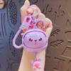 Chaveiro Criativo de Desenho Animado com Rosto que Vira e Muda, Brinquedo Descompressor, Chaveiro de Casal para Carro, Pingente de Bolsa, Presente, Venda por Atacado