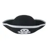Chapéu de pirata caribenho chapéu de festival fantasma chapéu de capitão Halloween chapéu para criança grande chapéu de feltro não tecido