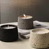 Nafos Factory Frasco de Vela Perfumada con Aroma a Cemento Nórdico Adorno de Atmósfera para Dormitorio Aromaterapia de Cera de Soja Hecha a Mano