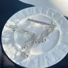 Grampo de Cabelo com Franja Totalmente Cravejado de Diamantes Levemente Luxuoso High-end Grampo de Uma Palavra Grampo de Mola Grampo Lateral Grampo Lateral com Strass Acessórios de Cabelo Super Brilhantes