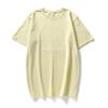 RLAIDI Veludo Laidi Masculino e Feminino Solto Secagem Rápida Manga Curta Casais Primavera e Verão Cor 220g Camiseta Feminina