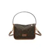 Bolso Bandolera Vintage de Nicho para Mujer 2026 Nuevo Modelo de Otoño Bolso de Hombro para Dama con Monograma y Correa Ancha Bolso Bandolera Tipo Almohada