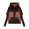 Para Comercio Exterior Transfronterizo Europeo y Americano Ropa de Mujer Aliexpress Más Vendido Invierno Holgada Versátil Patchwork Chaqueta de Algodón