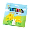 Crayones Creativos de Dibujos Animados Set de Pintura de 8/12 Colores Crayones de Grado A Crayones Infantiles para Colorear Graffiti Pasteles al Óleo Fabricante Venta al por Mayor