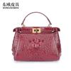 2026 Nuevo Bolso Pequeño de Piel de Cocodrilo Bolso Tote Casual Versátil para Mujer Bolso de Piel Genuina de Moda Estilo Transmisión en Vivo