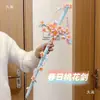 Criativo Feito à Mão Primavera Flor de Pessegueiro Espada Torcida Bastão Pacote de Material DIY Autocriado Flor de Pessegueiro Arco Presente para Melhor Amiga para Sessão de Fotos