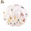 Gorro de dormir de satén con estampado pastoral de encaje, gorro de seda para el hogar, gorro para el cuidado del cabello, gorro de maquillaje y belleza JDB-250D