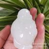 Pieza tallada a mano de Jade Afgano tipo Hielo Ojo de Gato Verde-Blanco, Jade Amarillo Pixiu Bestia Calabaza Jade Blanco Colgante de Coche de Juguete Pequeño