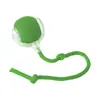 Bola de Brinquedo de Silicone para Gato com Corda, Autodivertida e Resistente à Mordida, Material de Grau Alimentício, Disponível em Três Cores, em Estoque