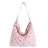 Bolso cubo de ante de gran capacidad transfronterizo para mujer, nuevo bolso de hombro retro mate 2026, bolso cruzado de nicho para el día a día
