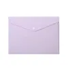 18 Bolsas para Documentos de Broche de Presión Color Macarrón de Seda, Bolsas de Plástico para Archivo de Oficina Tamaño A4 para Tarjetas de Presentación, Bolsas de Papelería para Estudiantes de Información