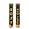 Pareados nuevos transfronterizos para Año Nuevo 2027, decoraciones para fiestas navideñas de Amazon TEMU, banderines colgantes y pareados de cuenta atrás para Nochevieja