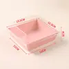Caja de embalaje para sándwich, caja rectangular para pastel de nieve, caja desechable para pastel de hebras de carne, caja de embalaje para tiramisú