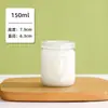 Botellas de vidrio espesado para pudín, botellas de yogur, tazas dispensadoras para mousse, gelatina, bebidas lácteas con tapas, botellas de almacenamiento vacías al por mayor