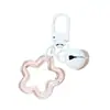 Estrella de Cinco Puntas Calada en Acrílico Hebilla de Puerta Colorida Llavero Colgante Fresco Pequeño Accesorios para Bolsos DIY Pequeños Regalos