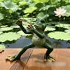 Regalo de Cumpleaños Rana de Yoga Adorno para Dormitorio, Estudio, Sala de Estar, Escritorio, Entrada, Mueble de TV, Decoración de Gabinete de Vino - Jieqi
