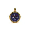 Pingente de Caixa Gawa Thangka dos Cinco Budas da Riqueza em Aço Inoxidável Mini Thangka Estilo Xizang 1,5cm