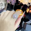 Versa transfronterizo Moda suministro Europa y Estados Unidos personalidad abierta anillo de circonita color cereza Seiko punto al por mayor