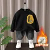 Moletom Infantil 2025 Novo Modelo, Item Quente Popular Deste Ano, Blusa Infantil de Lã Fleece Manga Longa, Roupa Fina de Lã Fleece Infantil para Outono e Inverno