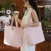 Bolsa Tejida Portátil de Gran Capacidad, Logo Personalizado, Bolsa de Compras de Almacenamiento Recubierta de Plástico, Bolsa de Regalo para el Día del Niño