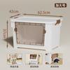 Caja de almacenamiento de plástico transparente para el hogar, extra grande, para guardar ropa, juguetes y aperitivos, con apertura frontal para dormitorio.