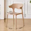 Taburete Hogar Fuerte y Duradero Silla de Esquina Respaldo Mesa de Comedor Sala de Estar Alto Valor de Color Popular en Internet Plástico Grueso Apilable para Comer