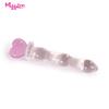 Mistério Ji Varinha do Amor Cristal Cone Plug Anal Pátio Traseiro Bolas de Puxar Dispositivo Masturbatório Brinquedos para Adultos Brinquedos Sexuais Adulto