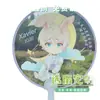 Abanico de Boda Personalizado, Abanico de Plástico PVC Transparente, Regalo de Recuerdo, Abanico de Dibujos Animados para Boda al Aire Libre, Personalizado