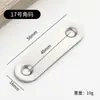 Soporte de Ángulo de Acero Inoxidable de 90 Grados Recto Fijador Triángulo Engrosado Hierro Forma de L t Conector para Muebles Gabinete Soporte de Ángulo para Partición