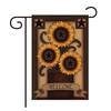 Nueva Bandera de Jardín de Lino Encriptado de Poliéster Impreso a Doble Cara de Amazon Patio Decorativo Girasol Flor de Primavera