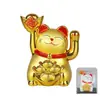 Nuevos adornos de gato de la suerte que saludan para decoración de coche, energía solar, saludo automático, caja registradora de casa, apertura, regalo creativo