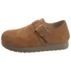 Zapatos Birkenstock retro todo incluido para mujer, nueva colección otoño 2026, mocasines casuales sin cordones, estilo popular