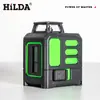 Nivelador Láser Verde Hilda de Cinco Líneas con Soporte, Nivelador Autonivelante Transfronterizo de Alta Precisión