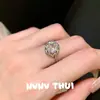 Joyería Colorida Flor de Hielo Rosa Piedra Tallada Collar Banquete Alta Definición Niebla Rosa Polvo de Estrellas Arcoíris Circonita Pulsera Conjunto