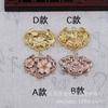 Yiwu Gold Ray retención de color oro cobre chapado en oro DIY collar de candado centenario coronas Hanfu colgante accesorios antiguos hechos a mano B2396