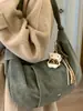 Bolsa de Bolinho Coreana de Nicho Retrô de Grande Capacidade para Mulheres Nova 2025 Bolsa Retrô de Ombro Único para Axila Bolsa Casual para o Dia a Dia