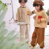 Ropa para Niños neza Pantalones para Niños Temporada de Primavera Otoño Nuevo Conjunto de Ropa de Otoño para Niñas Pantalones Casuales con Cuello Redondo Versátil para Niños