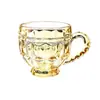 Nuevo Estilo Vidrio Grueso Estilo Europeo Transparente para el Hogar Taza para Café Jugo con Asa Vaso para Whisky Cerveza