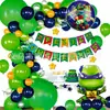 Comercio Exterior Transfronterizo Suministros de Decoración para Fiesta de Cumpleaños Set de Globos con Bandera del Alfabeto Español Película de Aluminio de Dibujos Animados