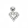 Clavo de acero inoxidable chapado en oro de 18 quilates con circonita para cartílago, joyería de piercing microincrustada, exquisita y compacta