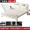 Cama de hierro forjado para dormitorio, cama con marco de hierro engrosado para vivienda de alquiler, uso doméstico, dormitorio principal, cama doble 1.6m 1.2m cama de hierro