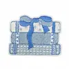 Adesivos de Tecido Série Azul Bordados em Computador Desenho Animado Fofo Doce Aplique Decorativo para Jaqueta em estoque Oferta Bordado Atacado