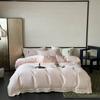 100 Conjunto de Quatro Peças de Algodão Australiano Fresh Rose Bordado Colcha Capa Nu Lençol de Dormir Elegante High-end Roupa de Cama