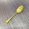 Cuchara de Acero Inoxidable Estilo Manicura Transfronteriza para Uso en Hogar y Restaurante, Adecuada para Comer, Sopa, Postre y Helado
