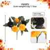 Buquês de crisântemos artificiais preto e laranja para o Halloween transfronteiriço, decorações de mesa para casa do Dia dos Mortos, decoração de cena de festa, flores artificiais