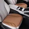 Cojín de asiento de coche de algodón látex de alta gama, una sola pieza, apto para todas las estaciones, almohadilla de asiento de cuero gamuza, tacto premium, cojín de asiento ventilado y transpirable