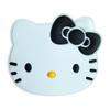 Nuevos zapatos de agujeros de gatito grandes en blanco y negro, zapatos de dibujos animados japoneses con hebilla, gato lindo, accesorios de zapatos removibles