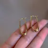 Pendientes Cruzados Europeos y Americanos en Forma de U, Pendientes para Dar Forma al Rostro, Elegantes y con Estilo Tiras Largas, Pendientes de Estilo Metálico Simple